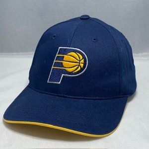 NBA Basketball Indiana Pacers Strapback Hat Main Gate Blue Lucas Oil Promo